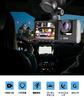 Car Dashcam with 3 Cameras: Front, Rear, and Interior Recording. Compact Design with 1080P Resolution, 360-degree Panoramic Coverage, 170-degree Ultra