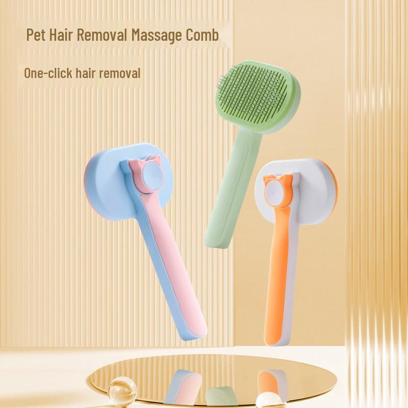 

Cat & Dog Hair Brush: Tangle-Free Grooming for Pets Regular