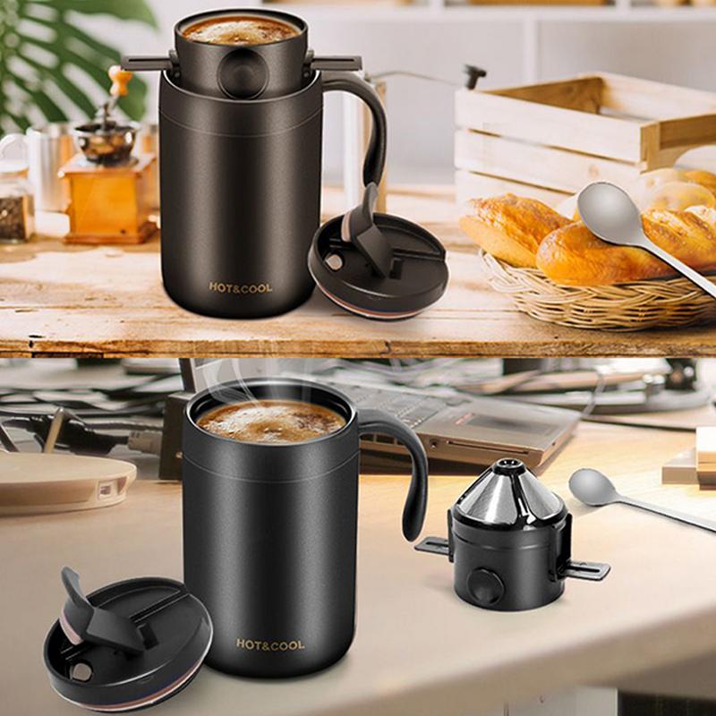 

Travel Insulated Coffee Mug Leakproof Travel Mugs Insulated For Hot And Cold Reusable Double-Wall Vacuum Bottle With Leak-Proof CHINA