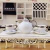 1 Set Dollhouse Tea Set Realistic Decoration 1/6 Scale Mini Ceramic Tea Set Accessories for Kitchen Scene