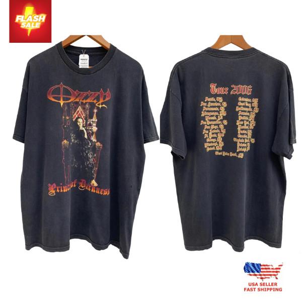 New Apparel Vintage 2006 Ozzy Osbourne Prince of Darkness Tour T-Shirt Unisex T-Shirt XXXXL