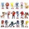 Set of 6 Flying Mouse 1st Gen Sonic Office Desk Figurines & Cake Toppers