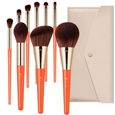 DUcare Makeup Brush Set of 9 Makeup Brush Eye Shadow Brush Face Brush Makeup Brush Super Soft Storage Pouch Included Easy To Carry Makeup Tools