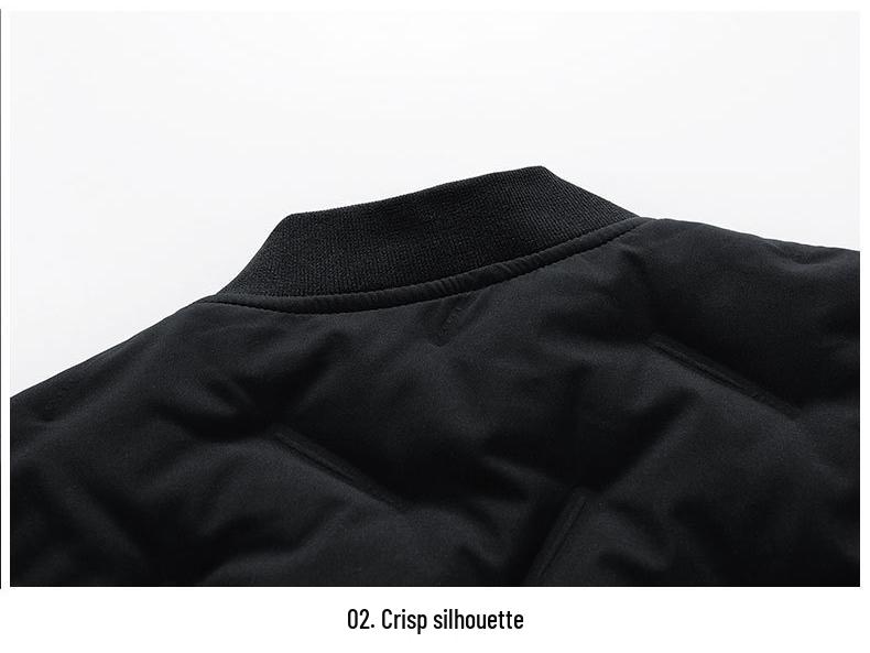 Men's Lightweight Warm Duck Down Baseball Jacket - Autumn & Winter Style