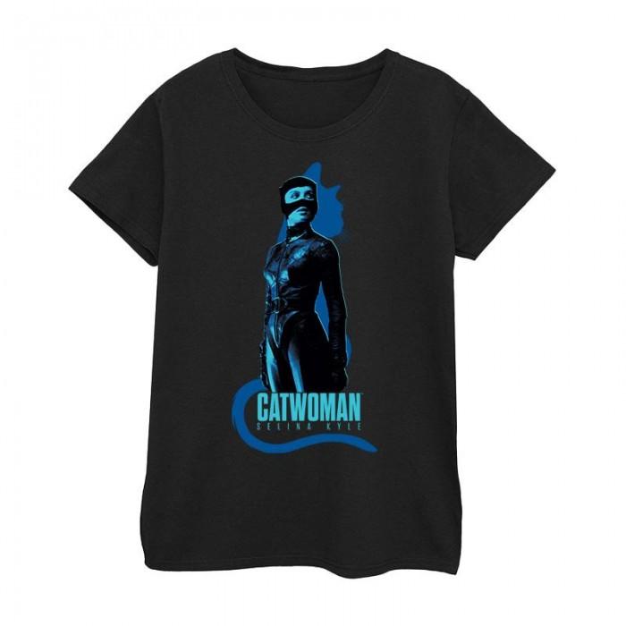 DC Comics Womens/Ladies The Batman Catwoman Silhouette Cotton T-Shirt
