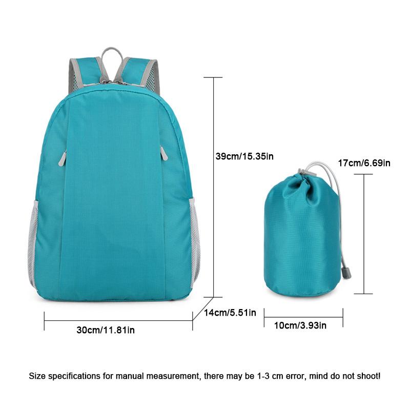 Outdoor Leichter Wanderrucksack Männer und Frauen mit der gleichen großen Kapazität Einfache und langlebige faltbare Campingrucksäcke