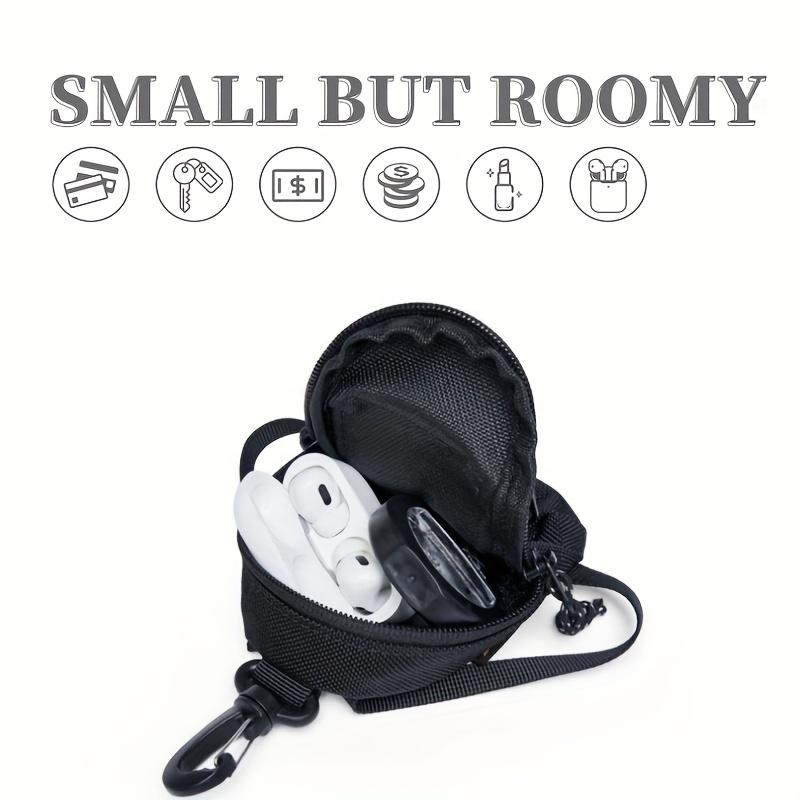 Oxford Cloth Key & Earphone Organizer Bag Breathable, Durable Mini Pouch with Adjustable Strap, Perfect for Coins, Headphones