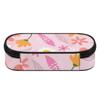 Pencil Bag Easy Open Zipper Spacious Storage 300D Polyester with Mesh Pocket Removable Divider and Pen Slots for Daily School Use