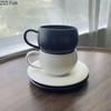 Minimalism Frosted Ceramic Cup&saucer Tea Cup Dining Table Coffee Mug Milk Mugs Afternoon Tea Teacup Fruit Juice Container