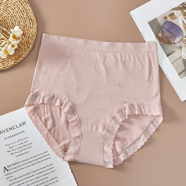 Plus Size Women's Summer Soft Breathable Non Scented Hip High Waist Briefs