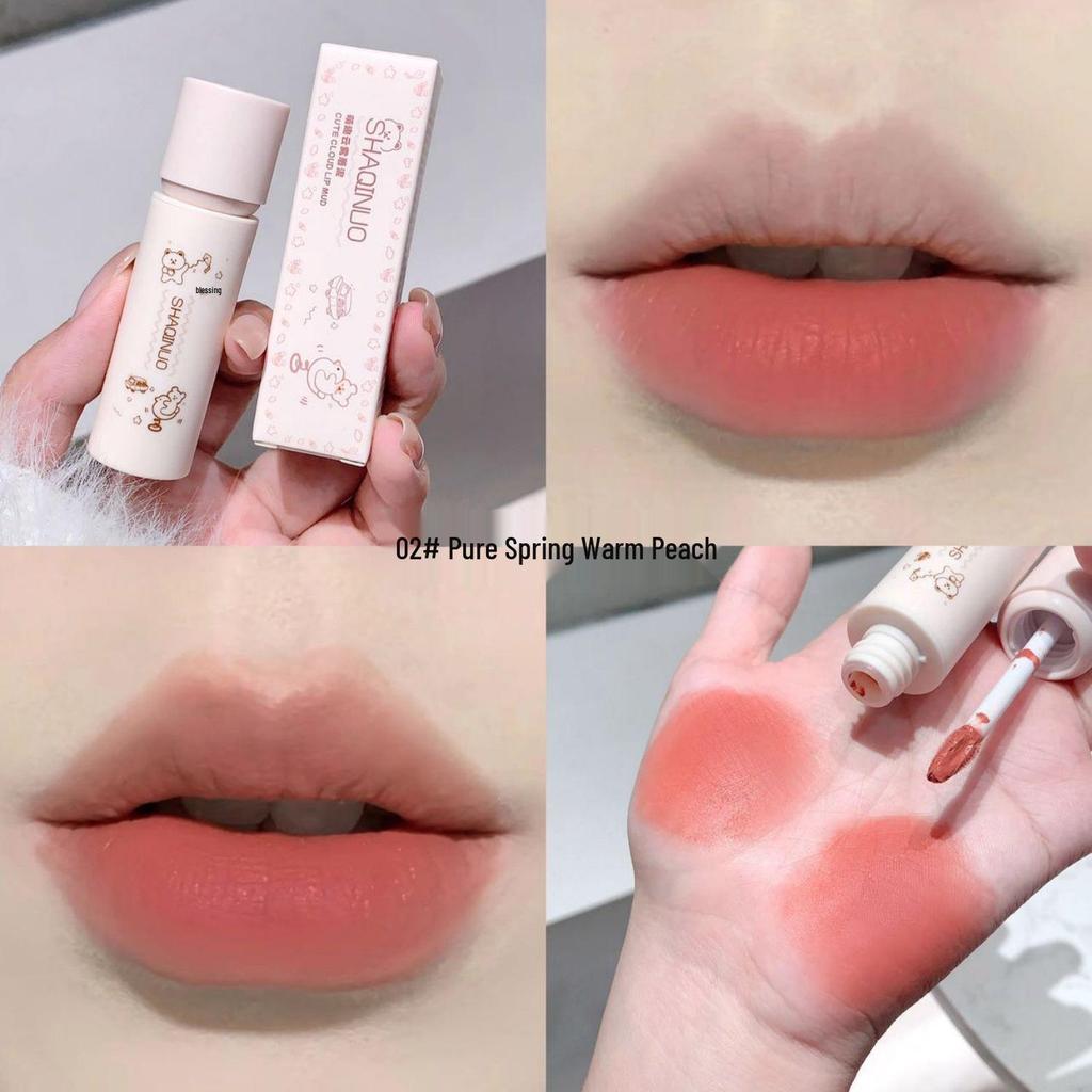 Shaqi Nuo Mengqu Cloud Mist Matte Velvet Long-Lasting Lipstick