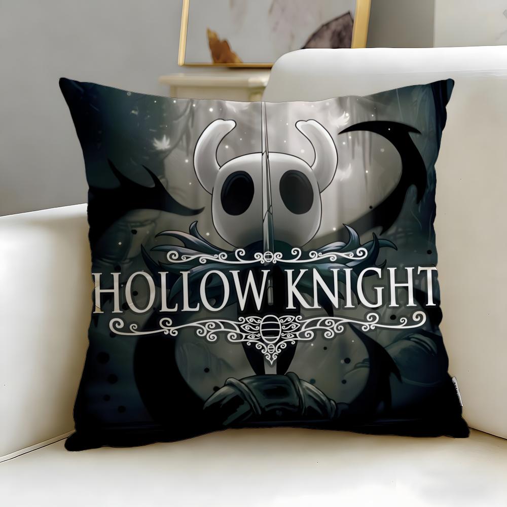 Popular Game Hollow Knight Cushion Cover Soft EasyWash Pillow Case Versatile for Couch Bed Travel and Office
