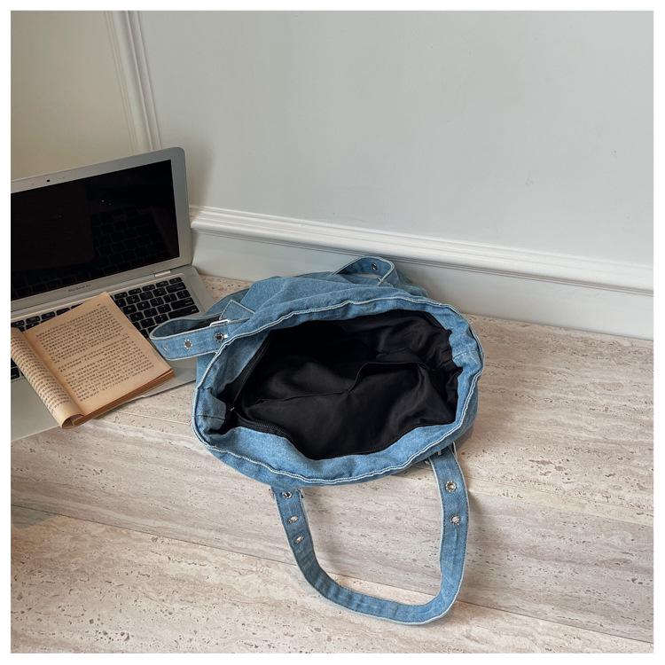 Japanische Retro-Denim-Crossbody-Tasche für Damen – Lässige künstlerische Umhängetasche für Studenten