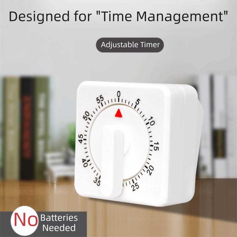 Loud Alarm Mechanical Kitchen Timer Plastic Visual Countdown Timer Children's Timer Kitchen