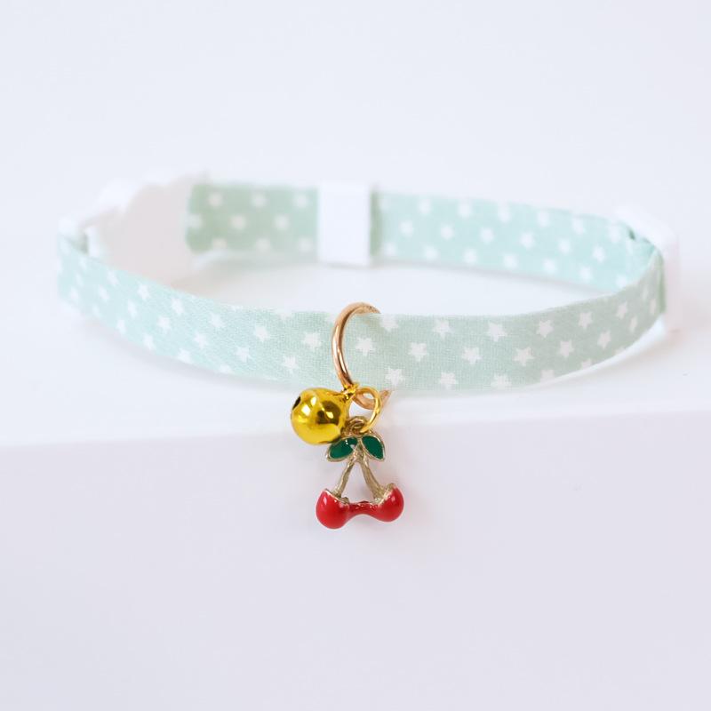 Ins fresh style Cat Collar Safety Breakaway Small Dog Tie Adjustable Necklace Strap for Puppy Kittens pet cats neck with bell