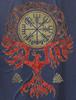 Vegvisir Rune and Phoenix Bird TShirt New 100 Cotton Short Sleeve ONeck Casual Unisexs Tshirt Streetwear