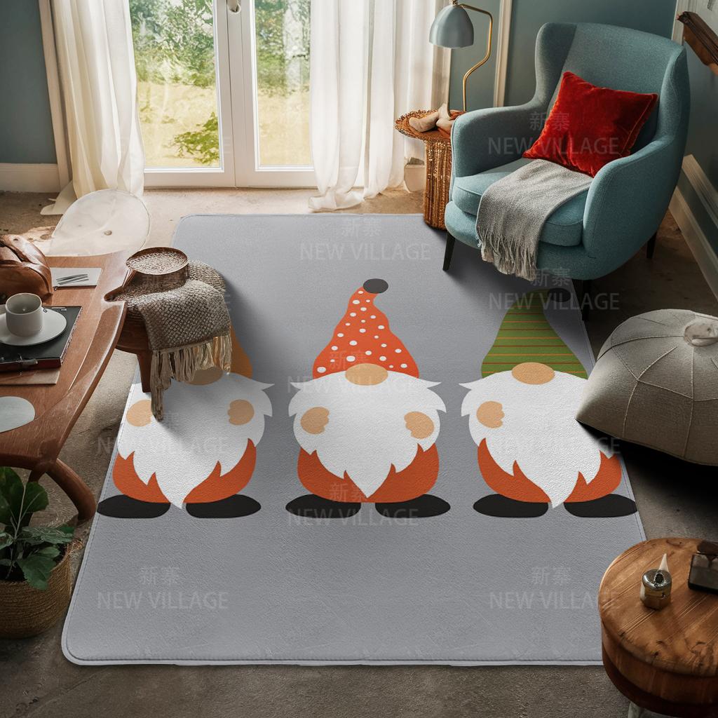 House Entrance Carpet Home Door Mat Living Room Bath Foot Bathroom Non-slip Water Absorption Rugs Bath Merry Christmas Winter