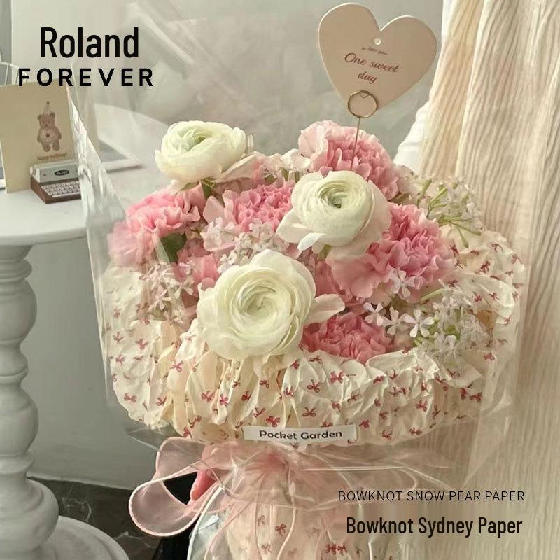 Roland Bow 38g Extra Thick Floral Tissue Paper for Fresh Flower Bouquets and Handmade Floral Art Packaging