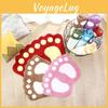 Nonslip Absorbent Foot Shape Bath Bathroom Bedroom Floor Shower Soft Mat Rug