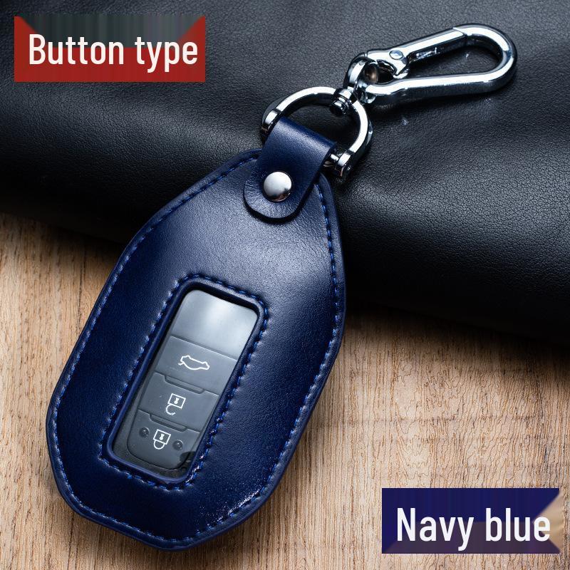 Universal Leather Key Holder: Car Keyring & Protective Mini Waist Hanger for Men & Women