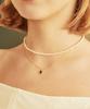 Charmy 16K, Silver 925 Onyx Necklace