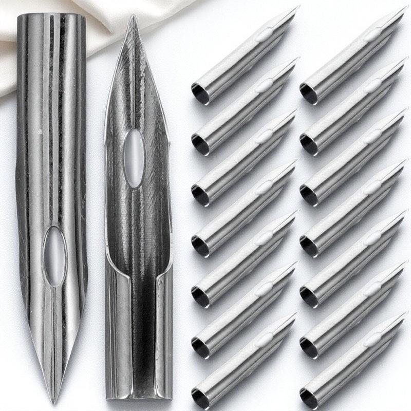 30Pcs Calligraphy Pen Nibs Fountain Pen Replacement Nibs Smooth Writing Practice Students Drawing Tools