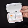 Diamond-Studded Portable Weekly Pill Dispenser – Small, Sealed, Mini Medicine Box