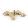 Schnauzer - gold-plated pin brooch, elegant dog ornament, unique pin by Art-Dog brand