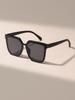 Box sunglasses trend new UV protection fashion casual Internet celebrity street shooting atmosphere personalized sunglasses