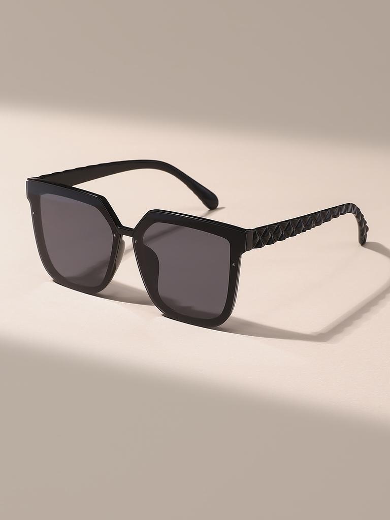 Box sunglasses trend new UV protection fashion casual Internet celebrity street shooting atmosphere personalized sunglasses