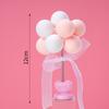 Colorful Retro Balloon Cake Toppers – Round Ball Dessert Decorations