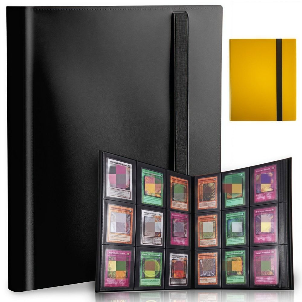 קלסר כרטיסי ספורט 9 כיסים 20 דפים קובץ לאוסף כרטיסים עבור MTG, TCG, כרטיסי בייסבול