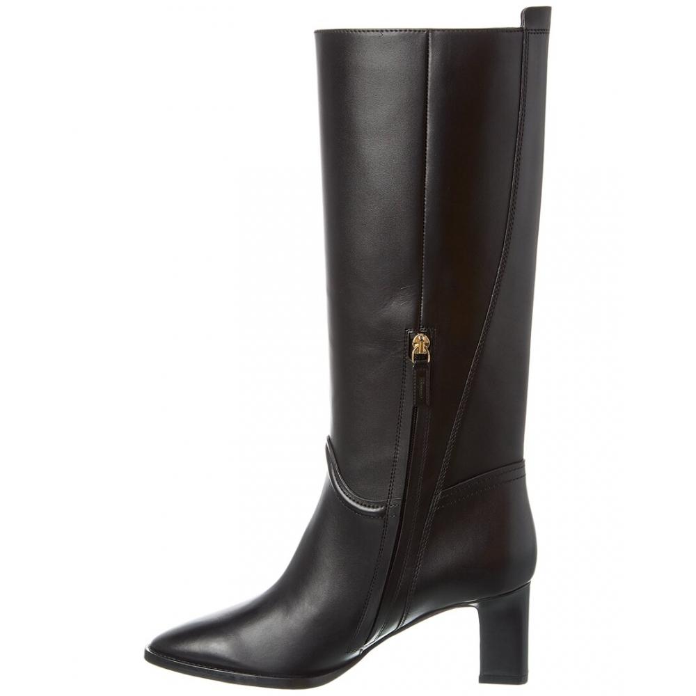 Salvatore Ferragamo Ferragamo Torris Leather Boot Black
