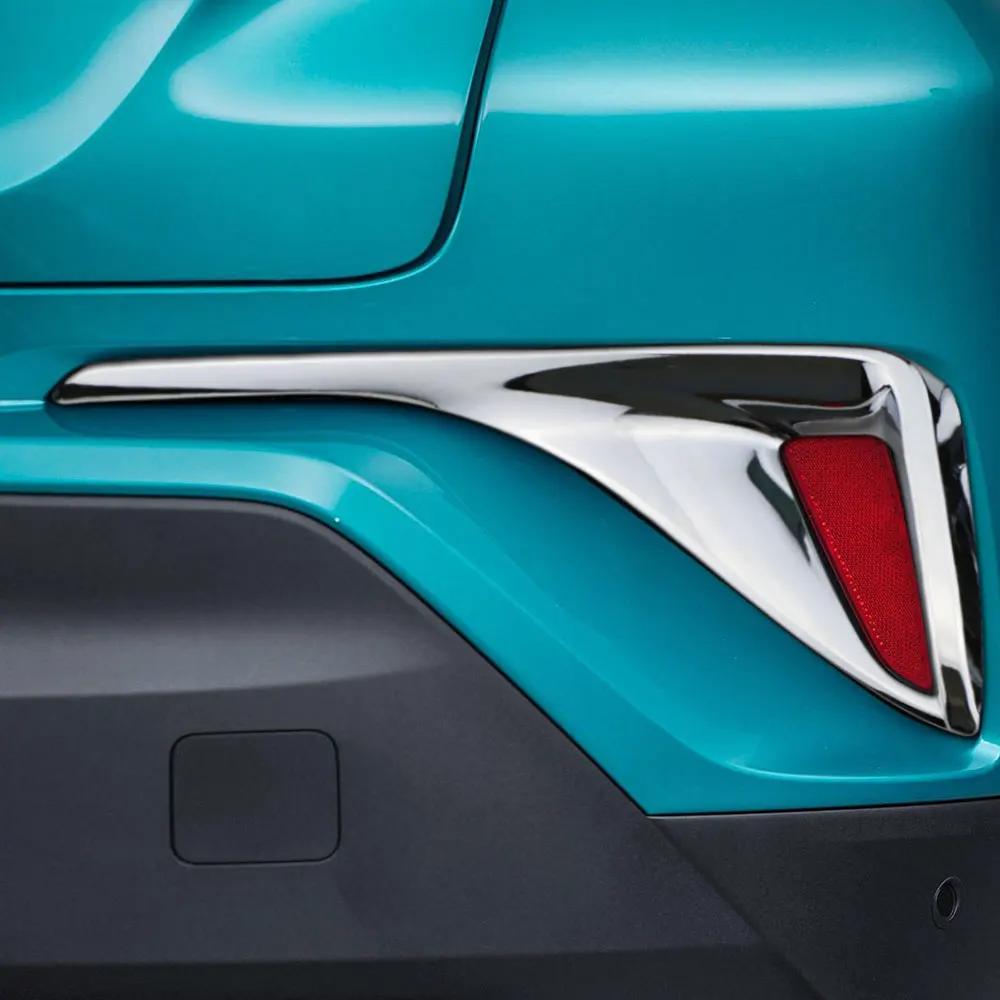 Car Abs Chrome Carbon Fiber Rear Fog Lamp Bumper Light Cover Trim for Toyota C-HR CHR 2016-2025 Accessories