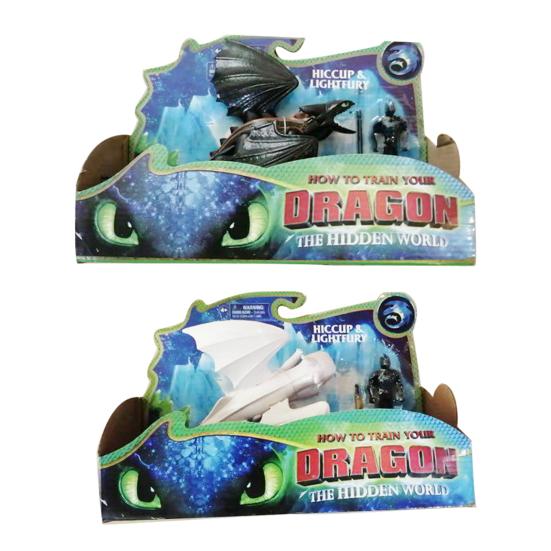How To Train Your Dragon Toothless Light Fury Hiccup Figure Doll Toy Kids Gift