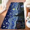 V-Van Gogh Sternenhimmel Badezimmermatte Rutschfeste Waschküchenmatte Wäschedekor Balkon Kinder Wohnzimmer Toilettenteppich