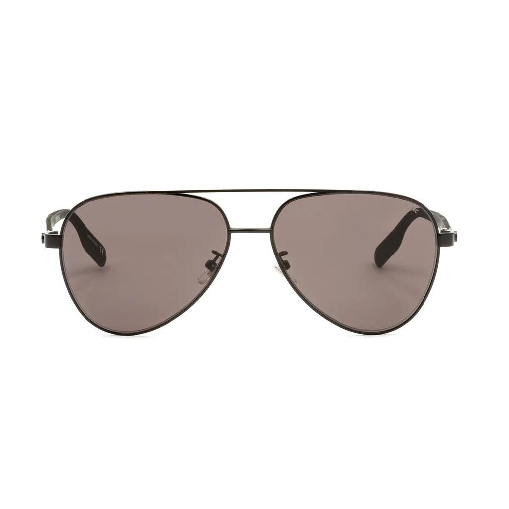 Montblanc Metal Pilot Sunglasses Unisex sunglasses Black MB0182S006