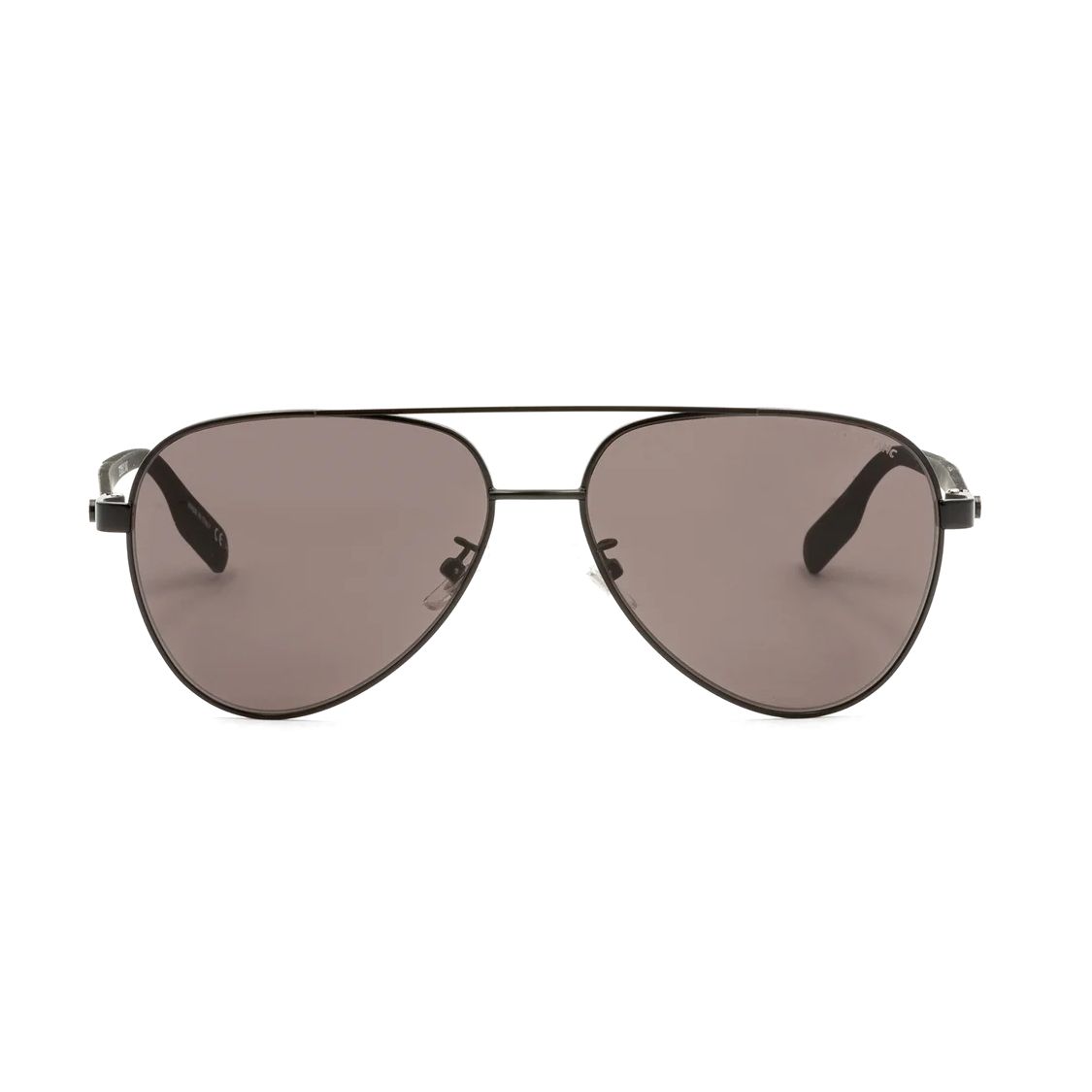 

Montblanc Metal Pilot Sunglasses Unisex sunglasses Black MB0182S006 61,Black