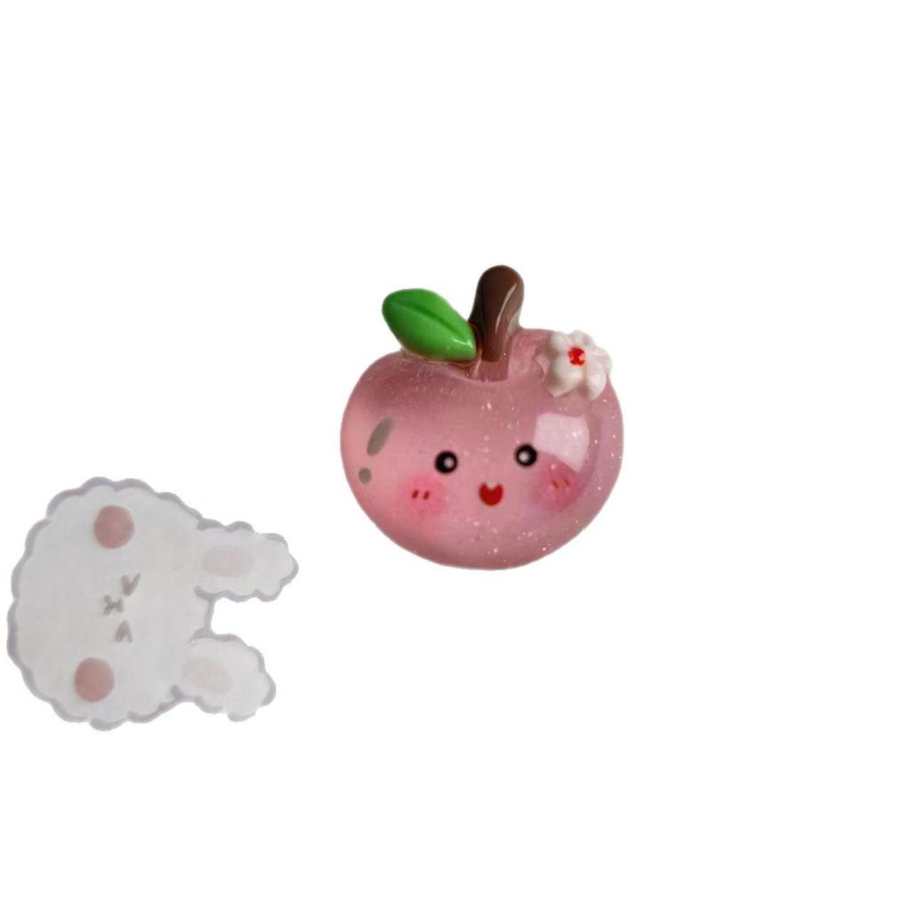 Strawberry Resin Fruit Ornaments: DIY Phone Case, Hair Clip, and Decorative Stickers