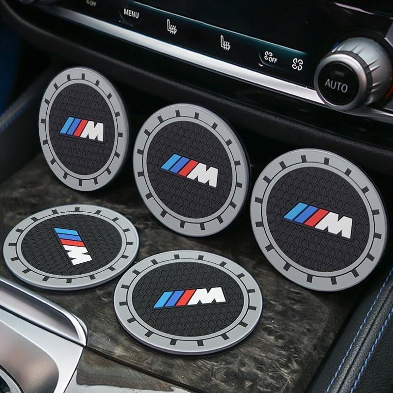 Silicone Car Coaster Mat Interior Water Cup Pad Cushion For BMW X1 X3 X5 X6 X7 1 3 5 7 Series E70 E87 F40 F48 G20 G30 G32 i7 V3W