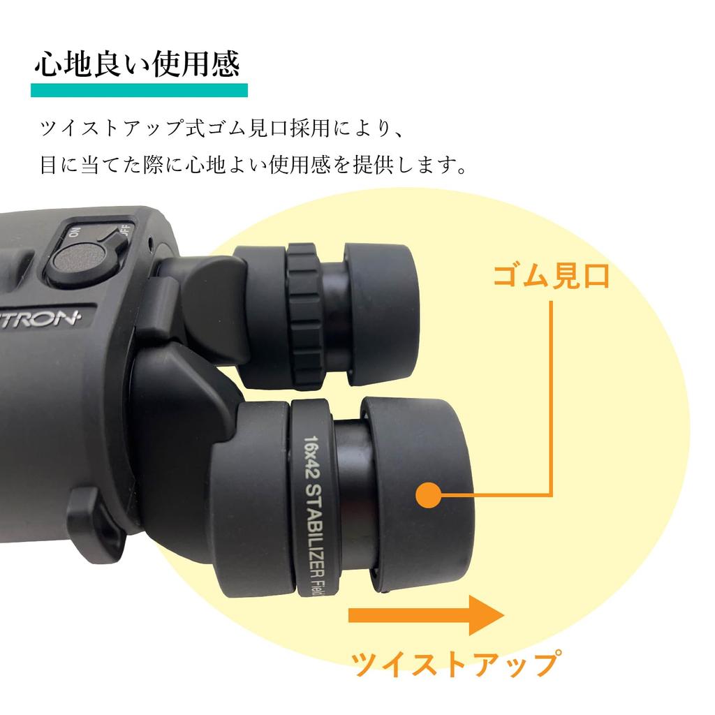 SIGHTRON Binoculars SIIBL 1242 STABILIZER 12x 42mm Aperture IPX7 Waterproof Black Anti-shake SIB40-1044