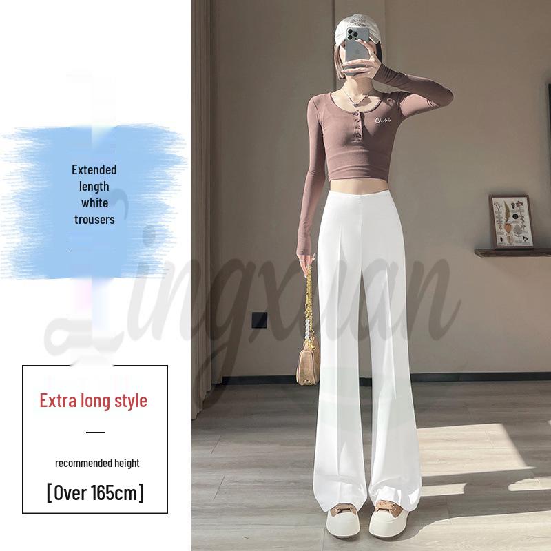 Spring 2026 Women's High Waist Slim Fit Wide Leg Flare Pants