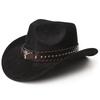 Una Classica Semplice Fibbia per Cintura in Metallo a Testa di Toro Stile Western Monocolore Imitazione Scamosciata Nuovo Cappello per la Moda di Uomini e Donne