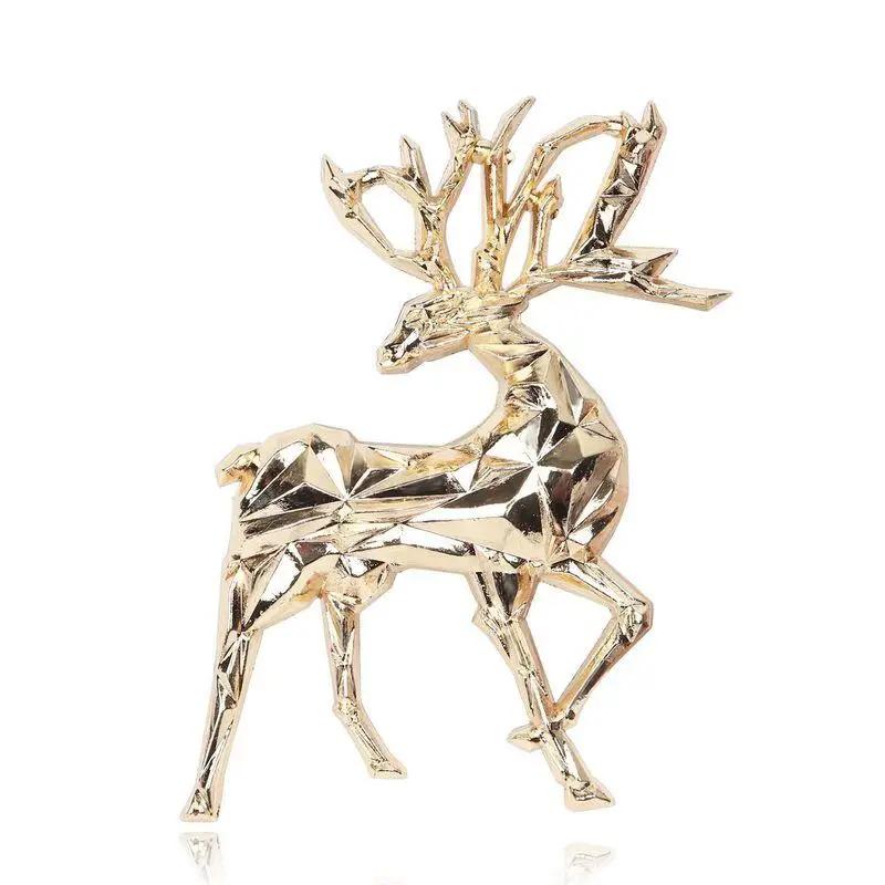 1 Pcs Animal Deer Shape Brooches Jewelry Shinny Rhinestone Broches Jewelry Versatile Accessories Fashion Design