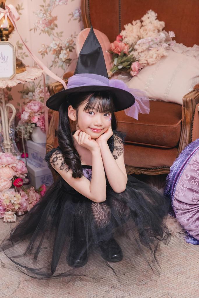 Clearstone Halloween Noir Witch Cosplay Costume for Kids, 140cm Girls, Black