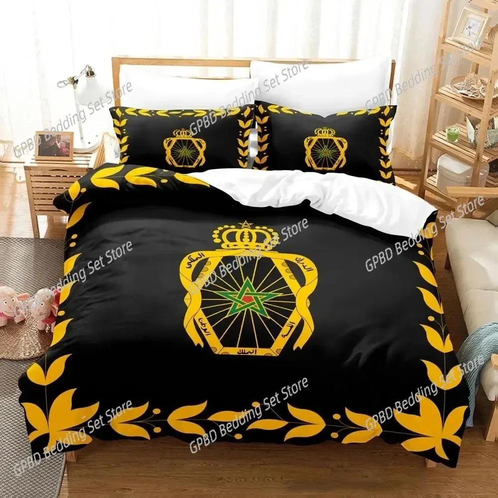 3D Print Morocco Flag Bedding Set For Bedroom Soft Modern Bedspreads Comefortable Kids Duvet Cover Quilt Cover And Pillowcase