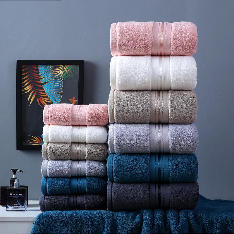 High Quality Bath Towel Skin-friendly Durable Soft and Comfortable Cotton Bath Towel Thickened Combed Cotton Hotel Bath Towel Soft Absorbent