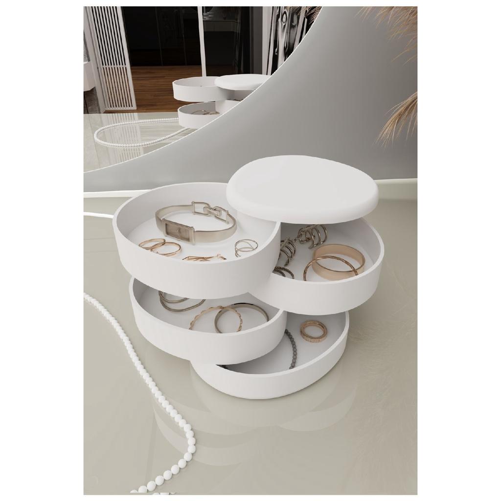 Olivia Jewelry Organizer Scatola portaoggetti per gioielli Bianco