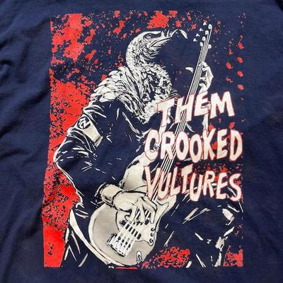 T-shirt Guitariste Them Crooked Vultures Noir Classique Unisexe S-5XL 1J0185 T-shirt Unisexe