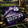 Colorado Baseball Blanket Lightweight Flannel Bedding Blanket Perfect for Travel, Camping, Living Rooms, Offices, Sofas, Fan Christmas gift